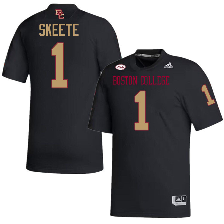 Jaedn Skeete Jersey,#1 Jaedn Skeete Boston College Eagles Football Jersey,Uniforms-Black